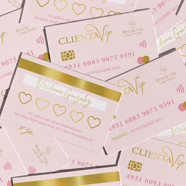 Printed VIP cards